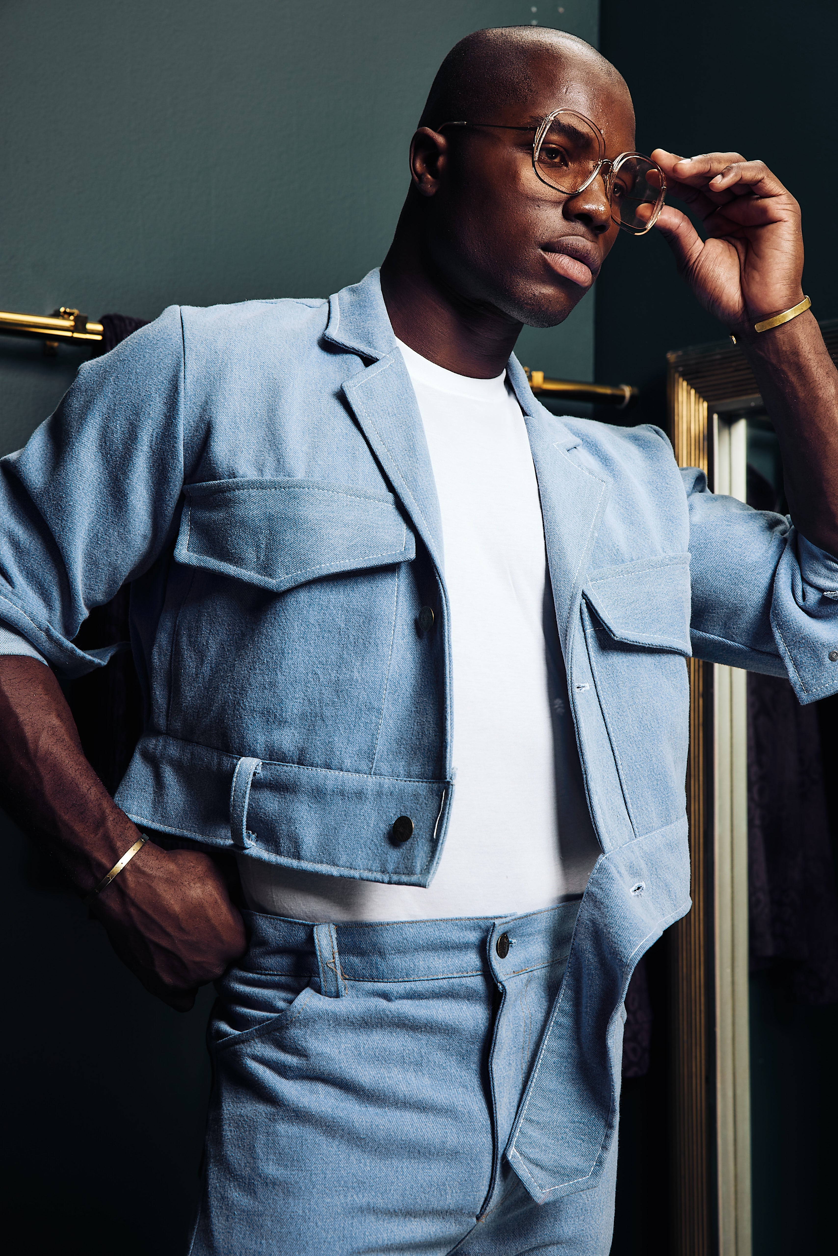 ジャケット・アウター mettal buckle cropped jacket Light wash cropped jacket – Lee Rickie Collection