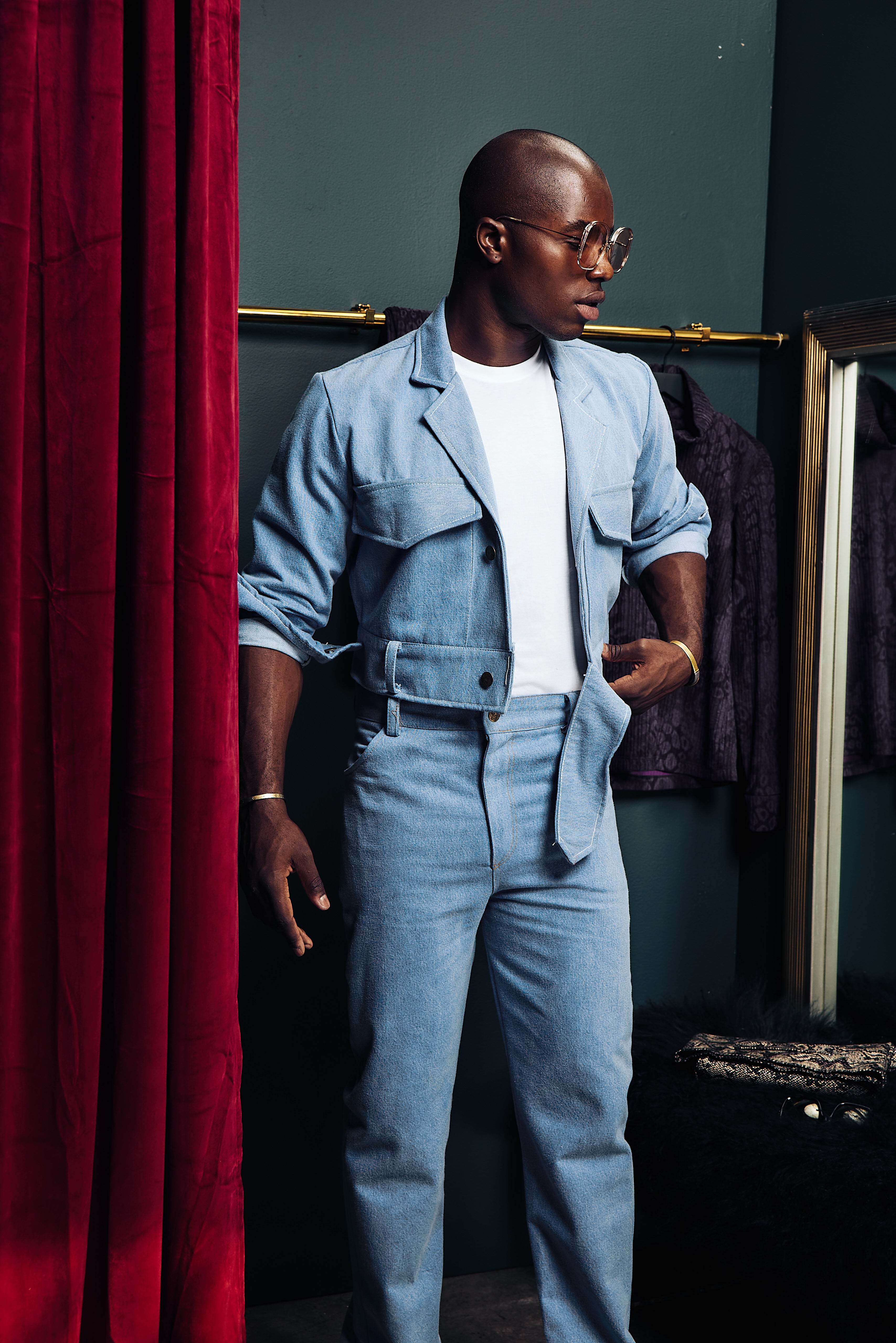 Light wash cropped jacket – Lee Rickie Collection