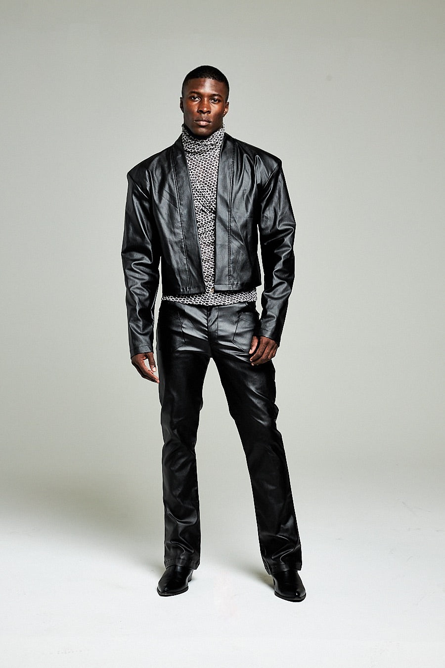 Bolero Biker vegan leather jacket – Lee Rickie Collection