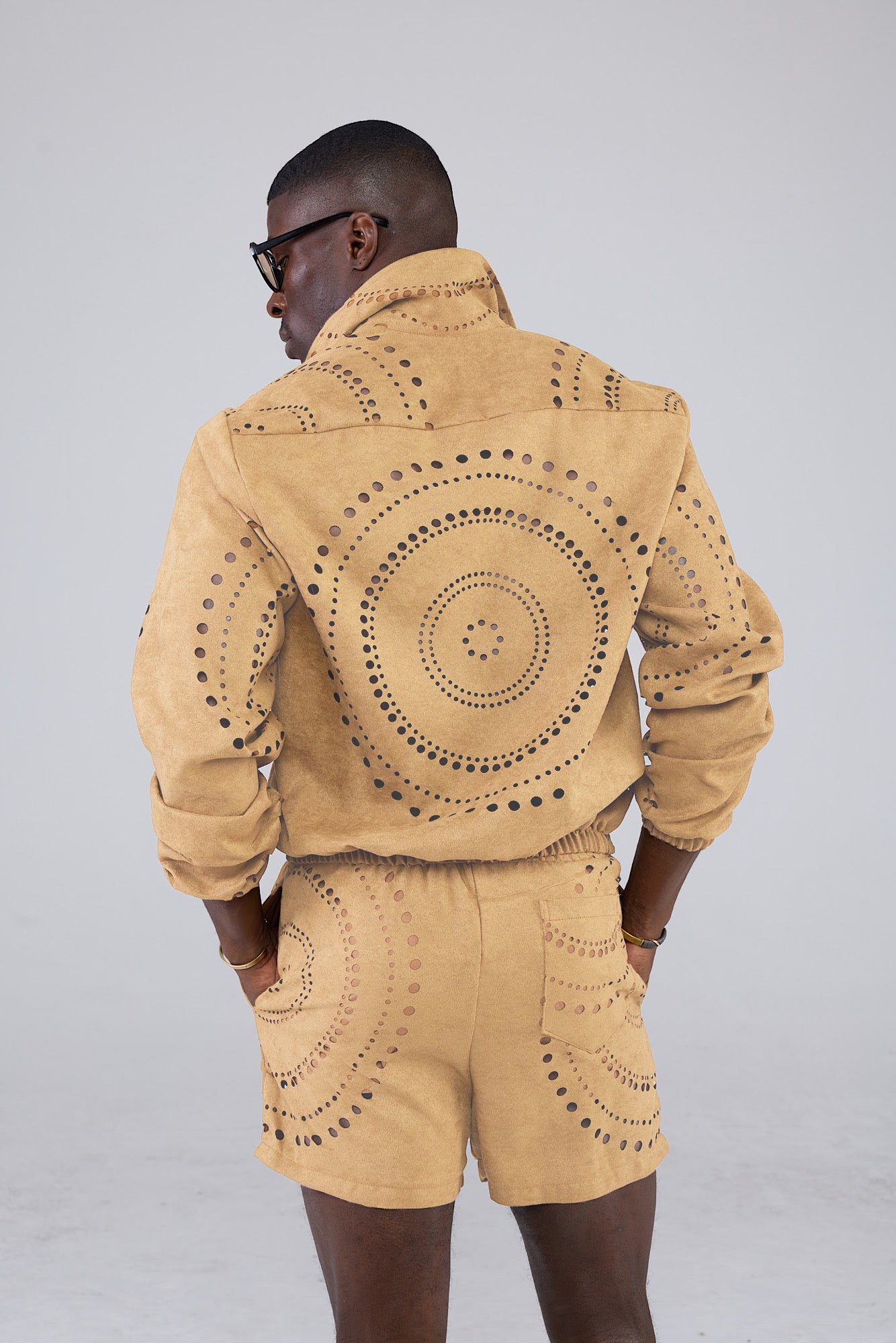 Monaco Suede bomber jacket short set – Lee Rickie Collection