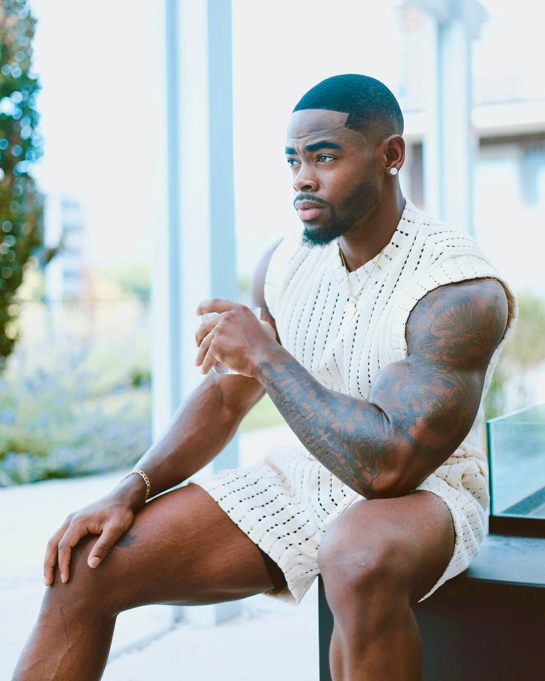 Knit tank top short set – Lee Rickie Collection