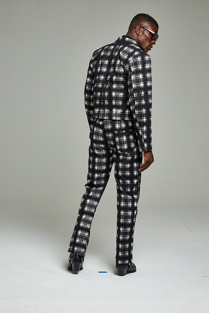 Fahzarr 3 piece plaid suit