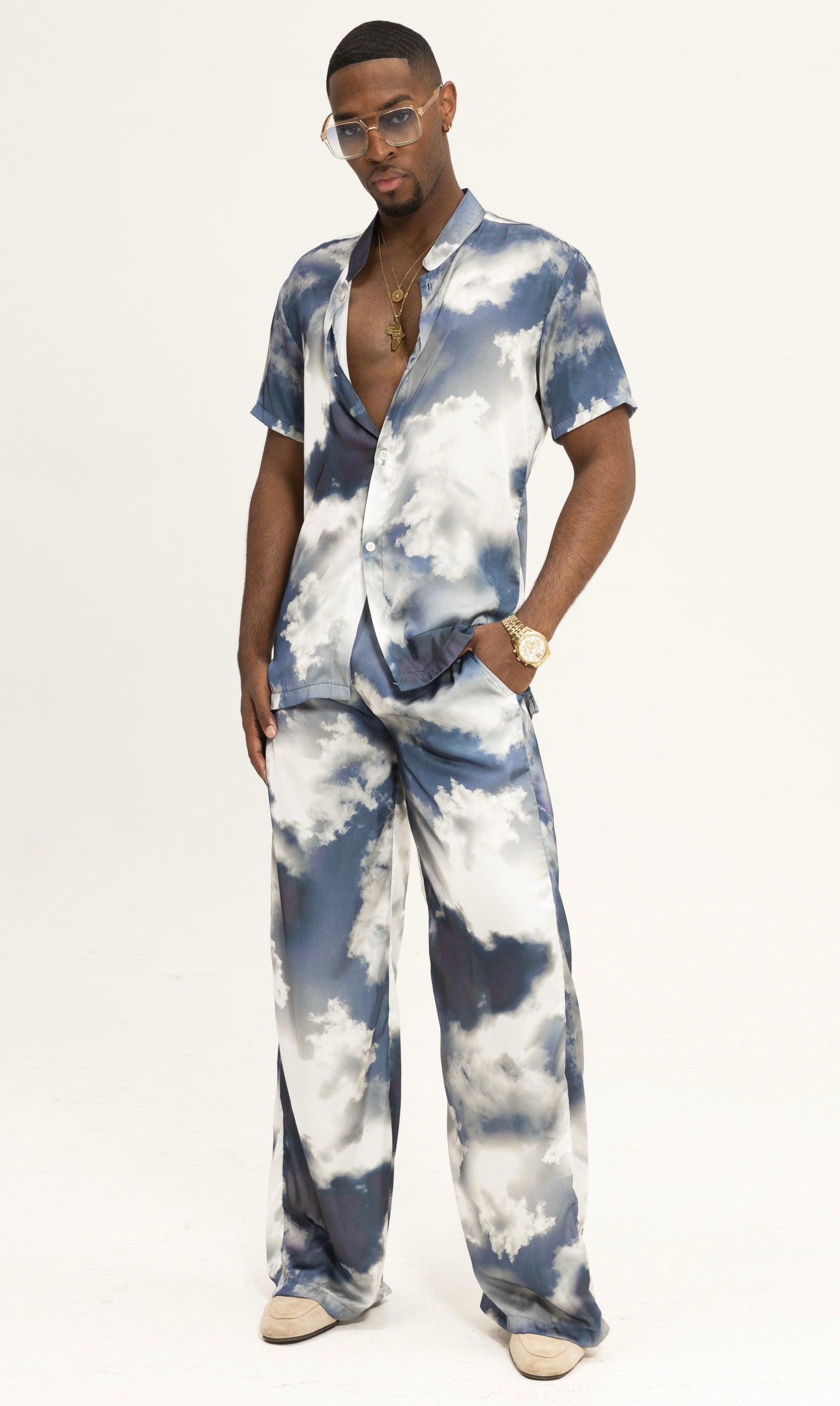 Cloud 9 wide leg pant set - Lee Rickie Collection