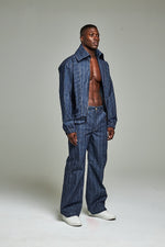 Law Denim pinstripe pant suit