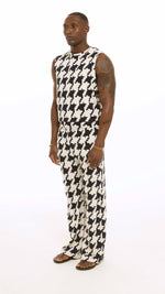 Houndstooth 2pc pant set