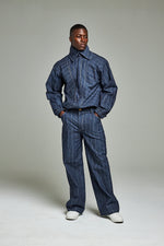 Law Denim pinstripe pant suit