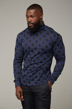 Blue Dot Turtleneck