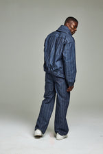 Law Denim pinstripe pant suit