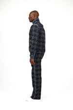 Houndstooth track suit